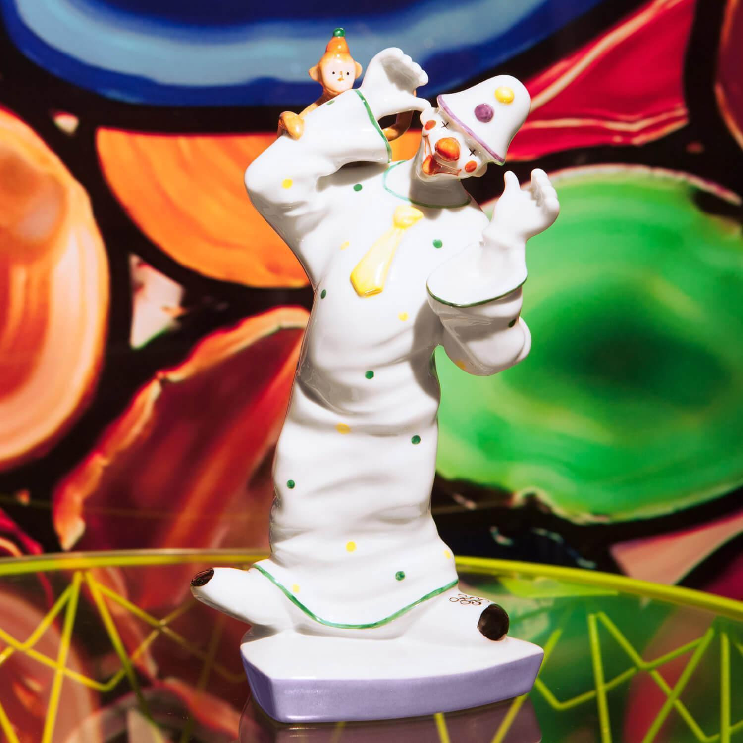 Clown mit Affe Clown mit Affe