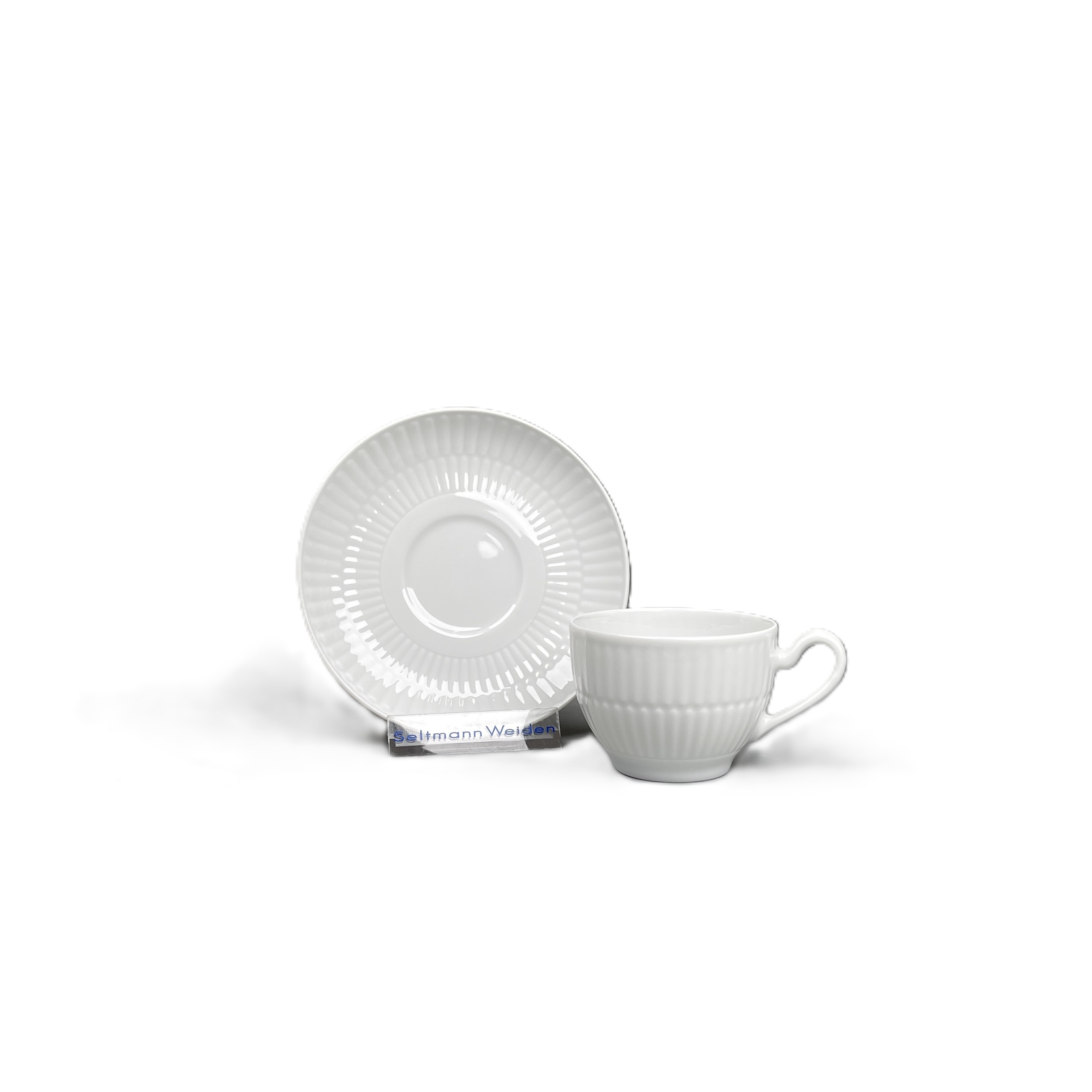Amina Weiß- Espresso- Set 2tlg.