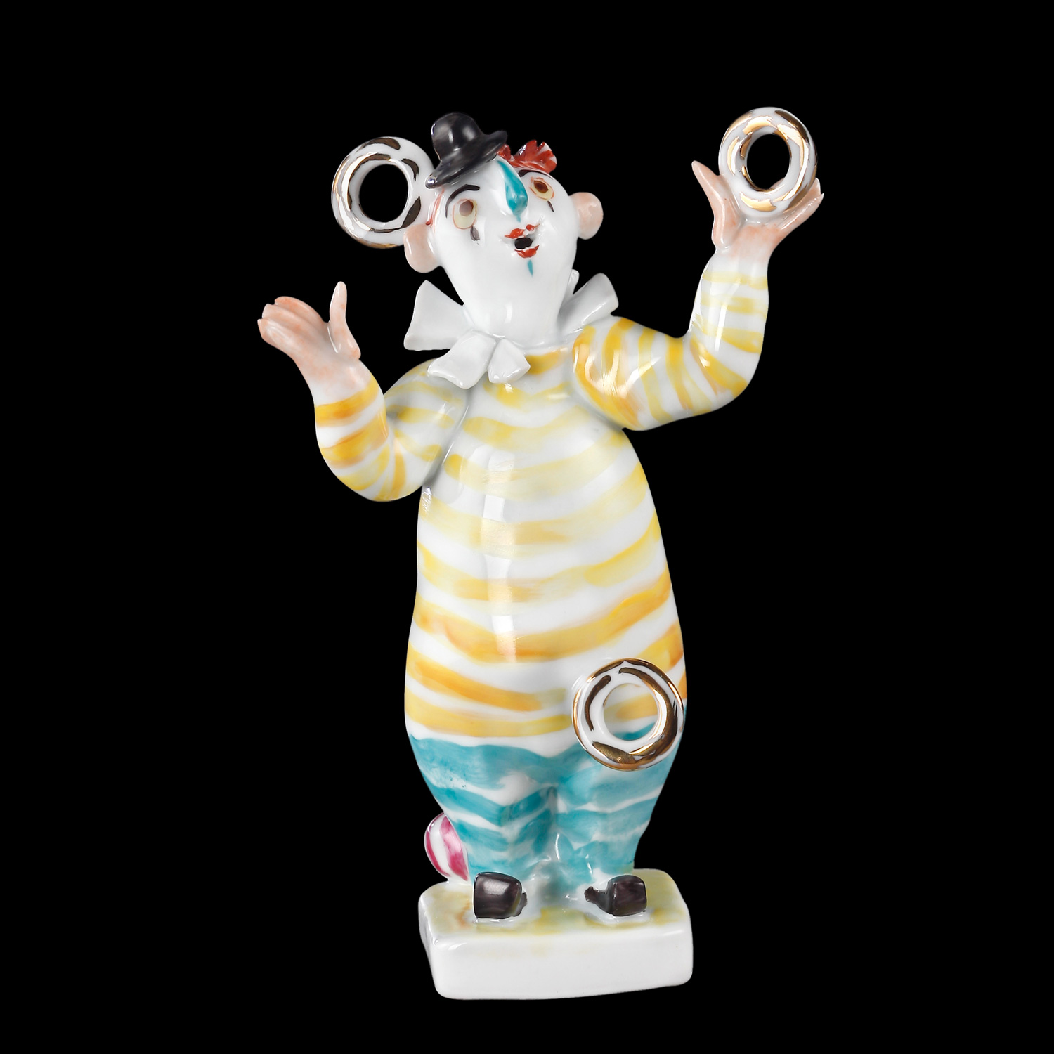 Kleiner Clown mit Ringen