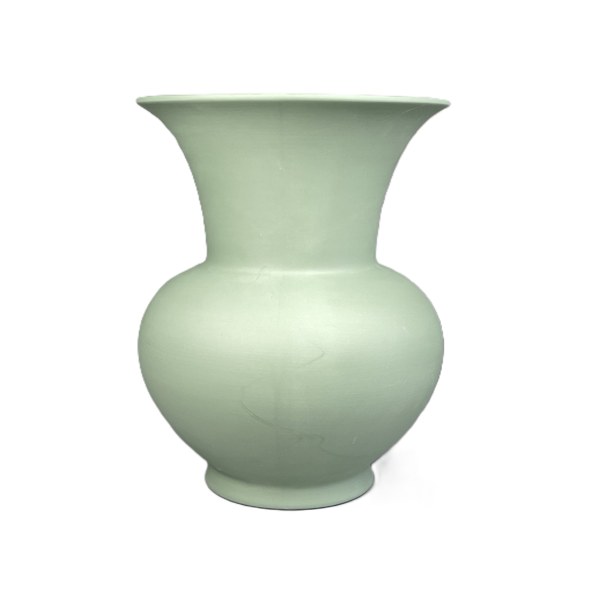 Vase 1961, 23cm, bisquit salbeigrün