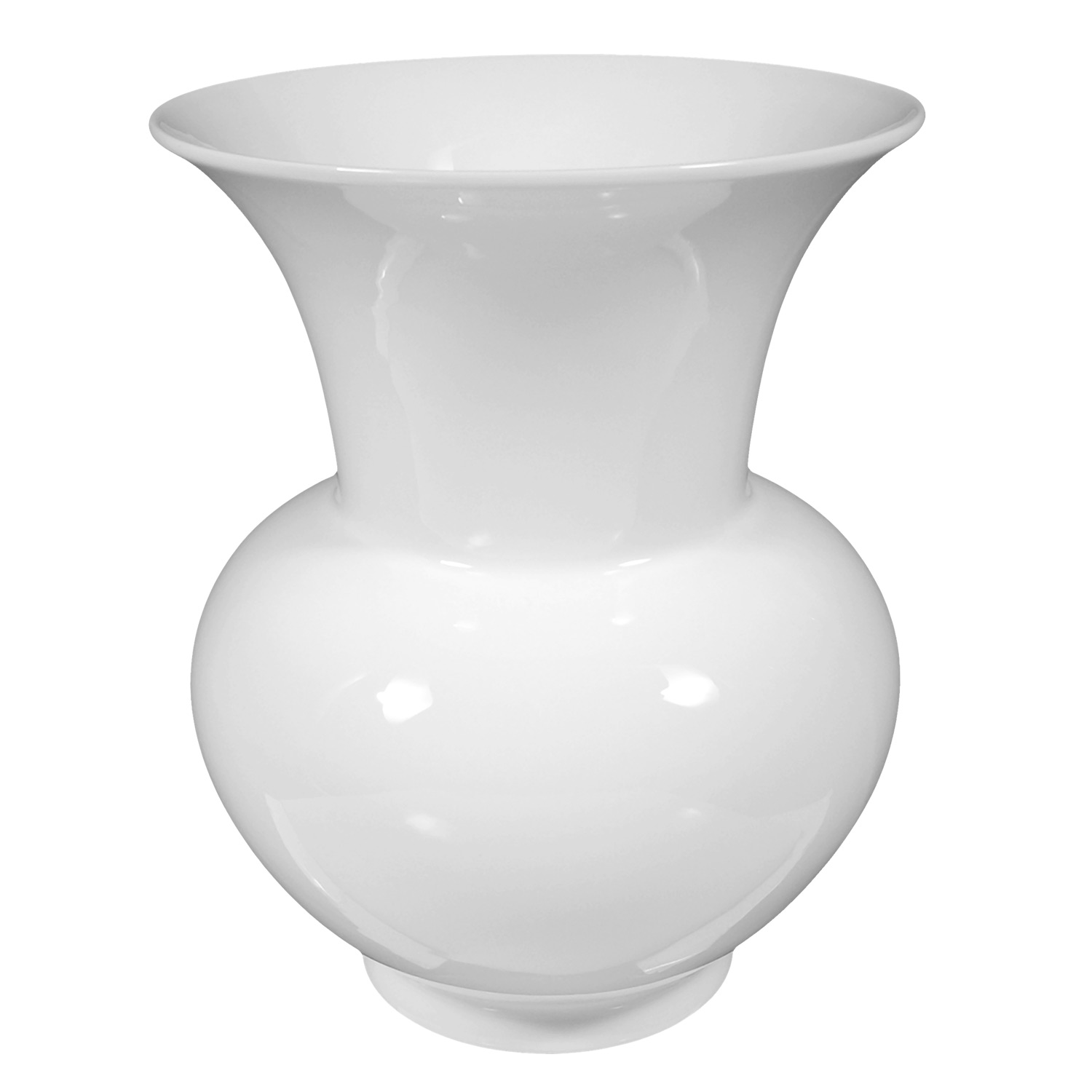 Weisse Vase 1961von Königlich Tettau 23 cm