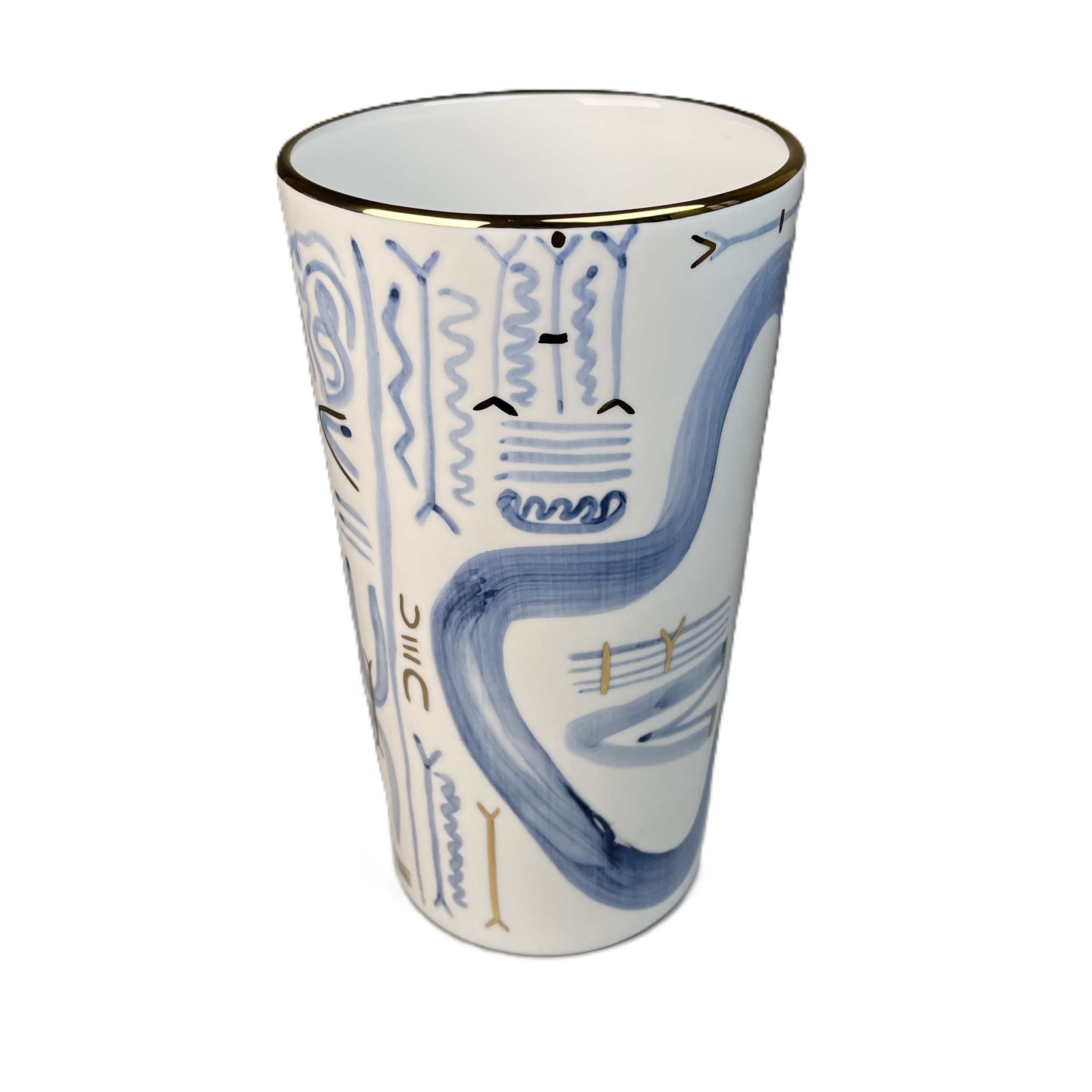 Vase 23cm, blau, Nr.5