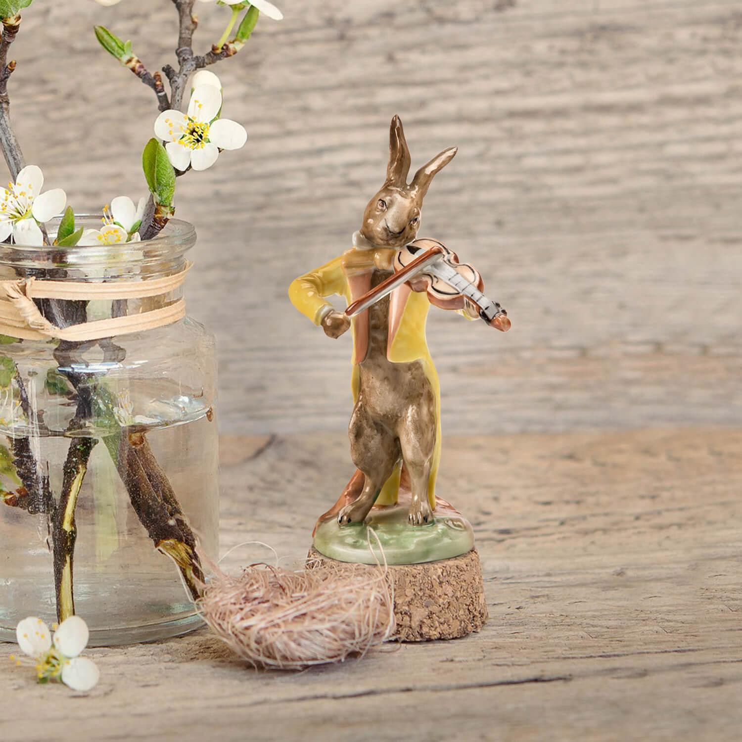 Hase mit Violine Hase mit Violine