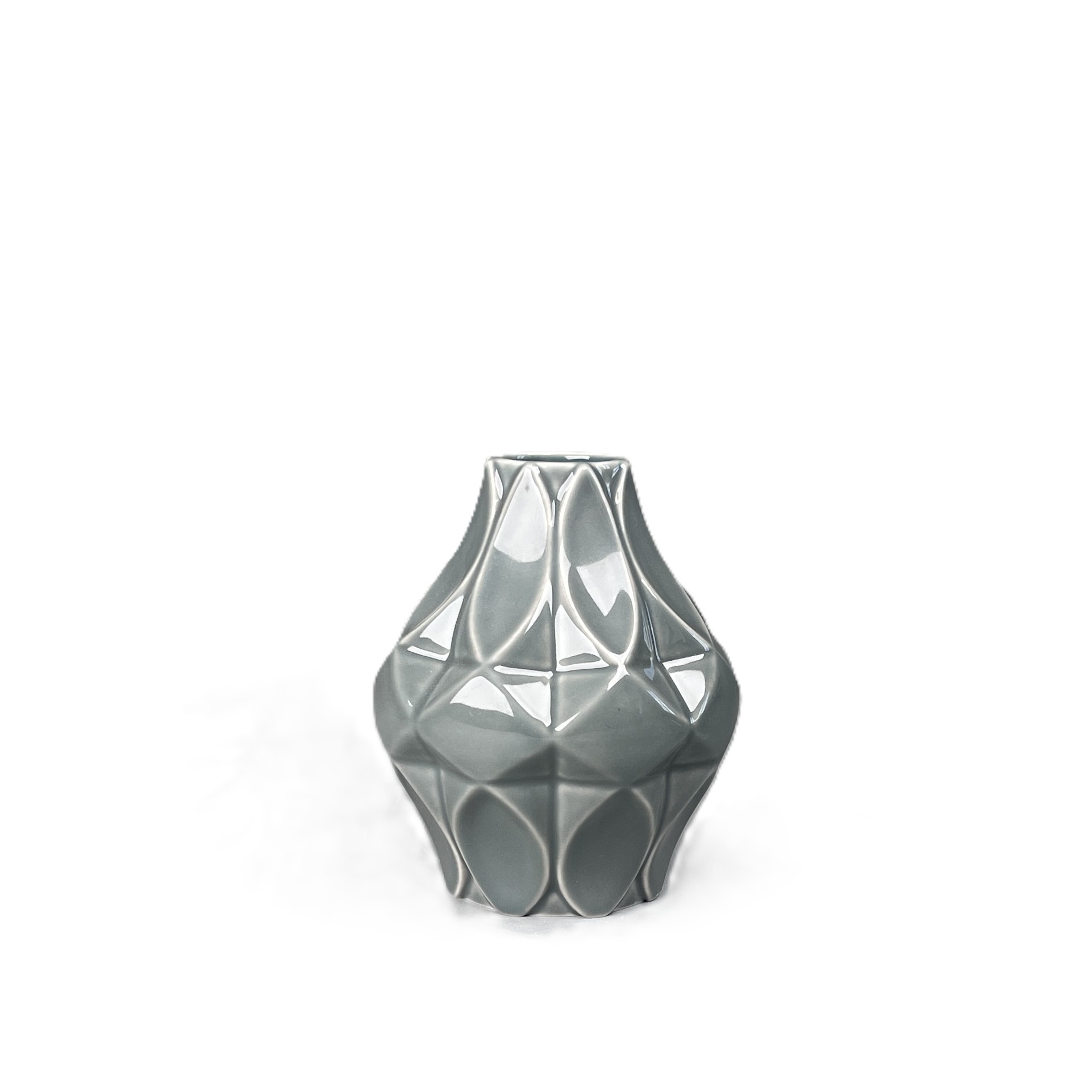 Vase Mosaik 11 cm, perlgrau