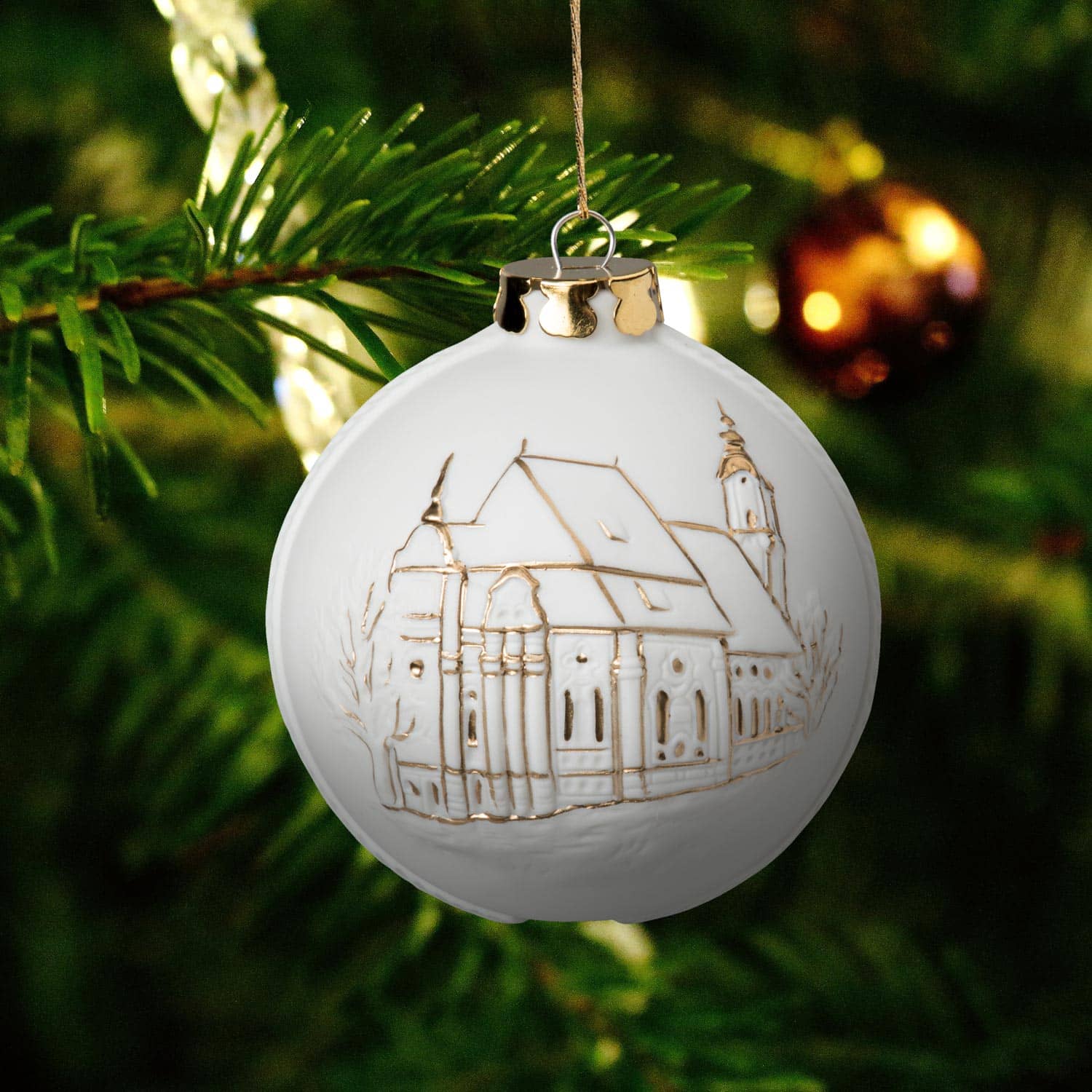 Weihnachtskugel 6cm, Wieskirche