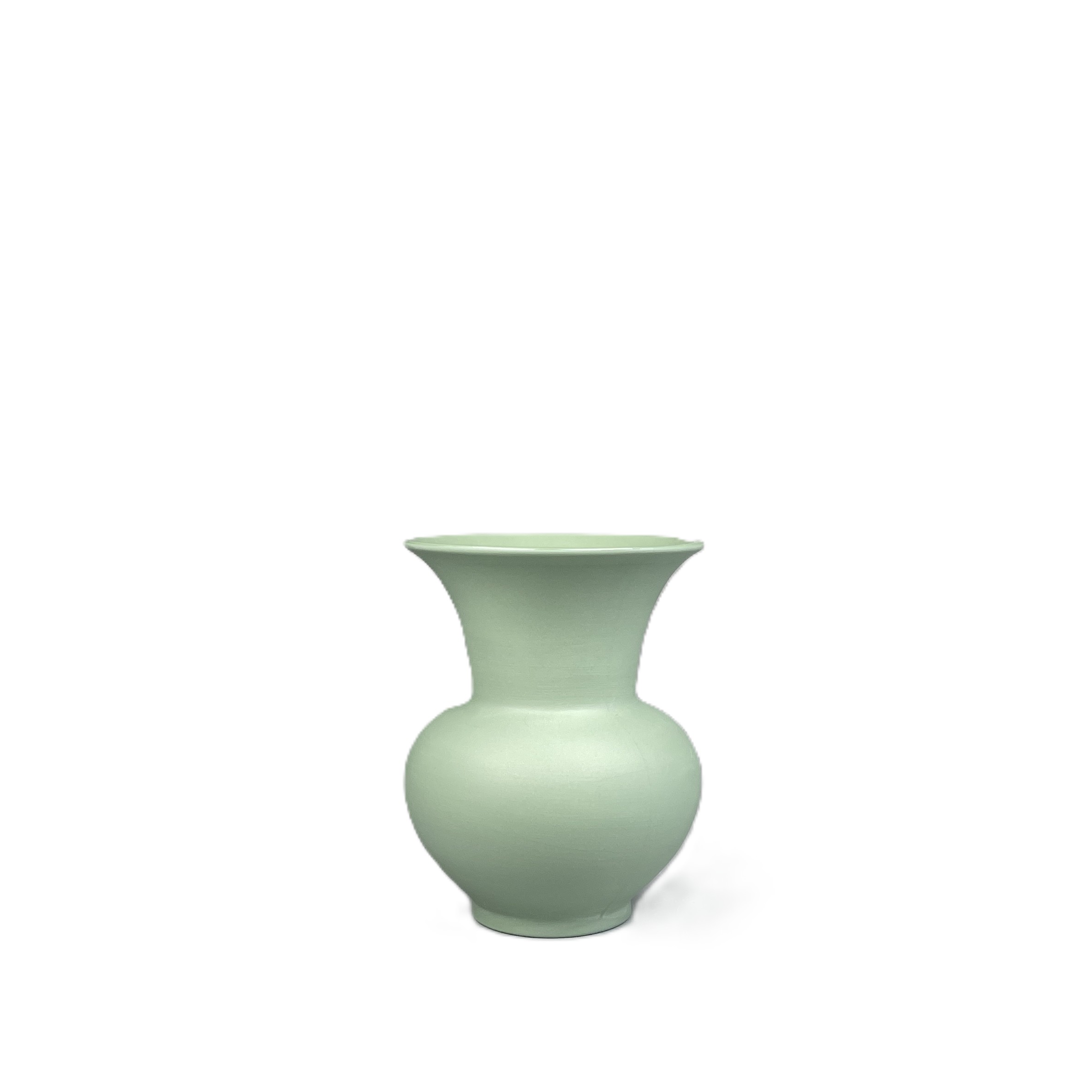 Vase 1961, 12,5cm, bisquit salbeigrün