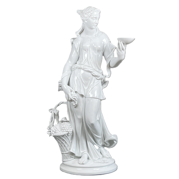 Dame mit Trauben und Schale (Großstück)